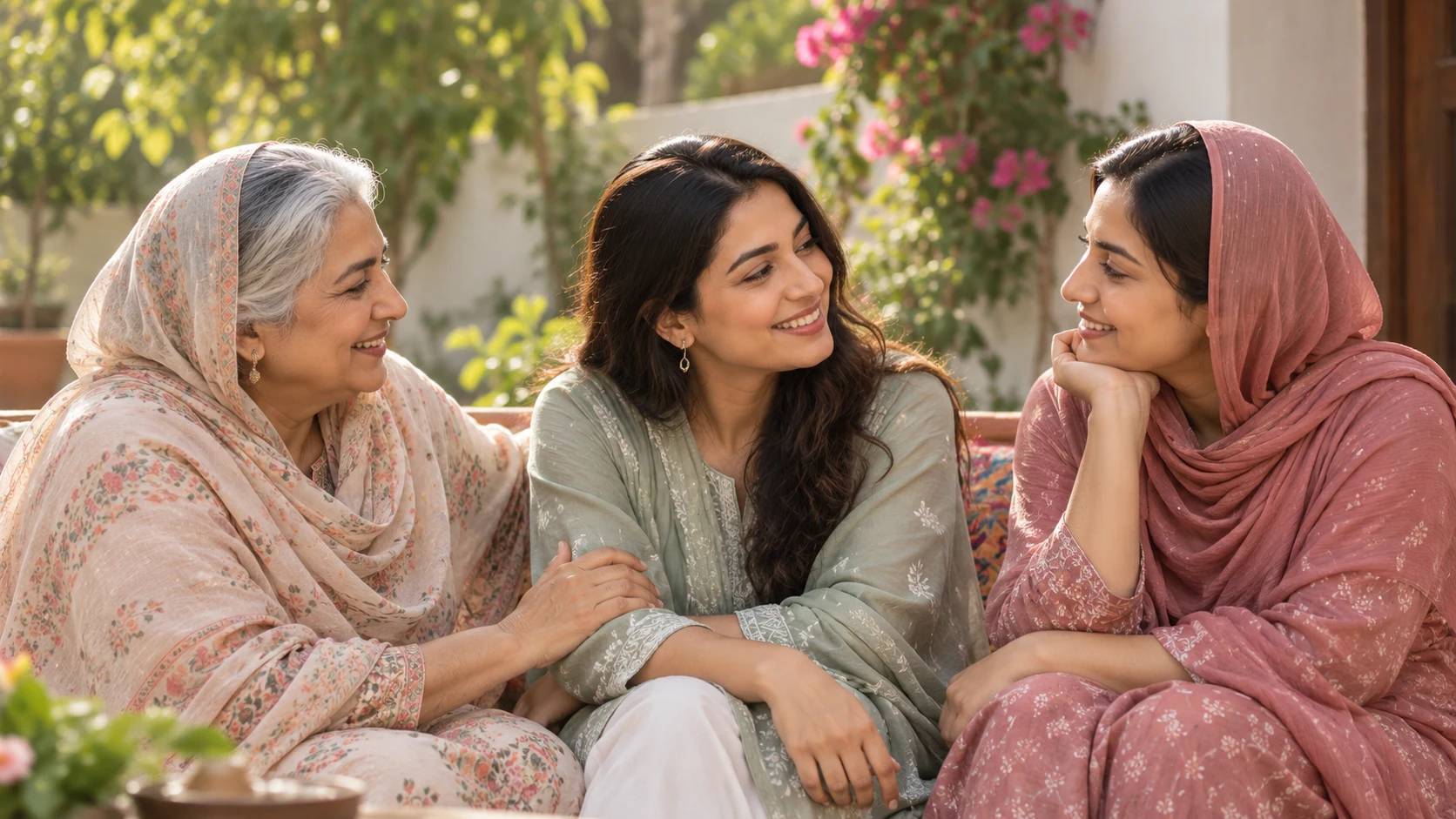 Illustrative Pakistani woman smiling confidently