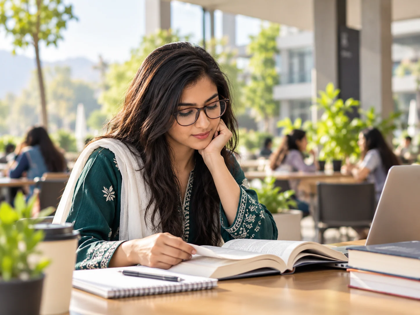 Illustrative Pakistani university student