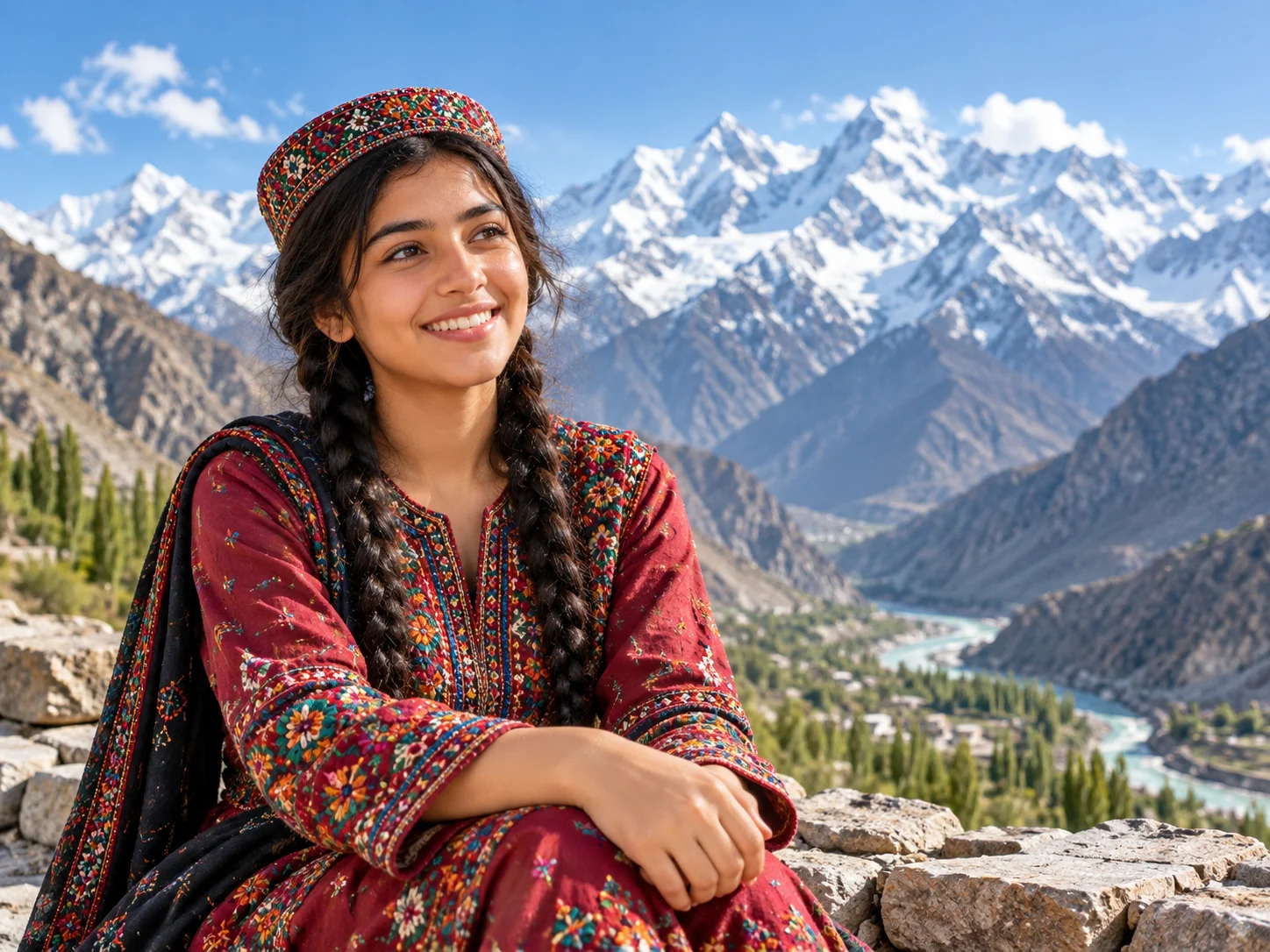 Pakistani woman operating her own small business